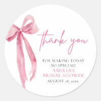 Blush Pink Bow She's Tying the Knot Bridal Shower