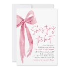 Blush Pink Bow She's Tying the Knot Bridal Shower