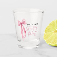 Blush Pink Bow She's Tying the Knot Bridal Shower