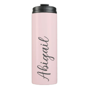 Blush Pink Bridal Party Bridesmaid Thermal Tumbler