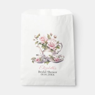 Blush Pink Bridal Shower Tea Party Favour Bags