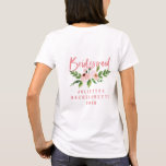 Blush pink bridesmaid floral watercolor t-shirt<br><div class="desc">Blush pink floral bridesmaid bachelorette or bridal shower watercolor design. The perfect coordinating way to celebrate your upcoming wedding, or t-shirt to wear while getting ready for your big day. Make your life easier with this thoughtful wedding gift for your friend, sister, mum, aunt, daughter, or niece. Show someone special...</div>