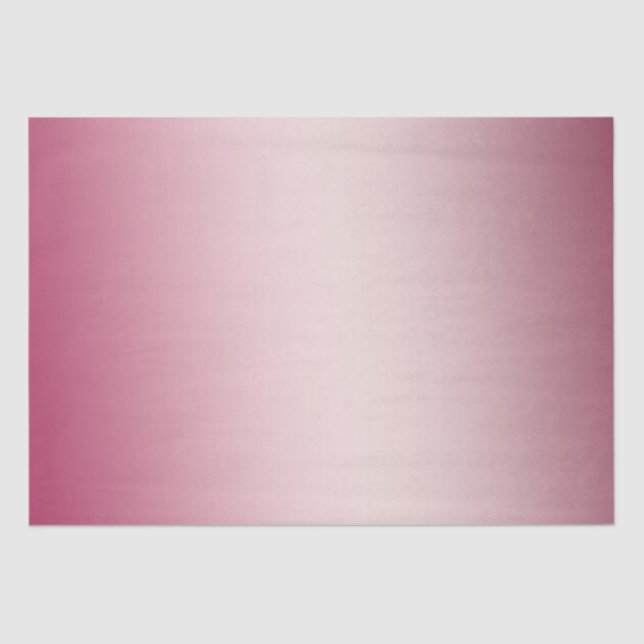Blush Pink Burgundy Ombre Tissue Paper (Front)