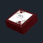 Blush Pink Burgundy Red 60th Birthday Gift Gift Box<br><div class="desc">Blush Pink Burgundy Red 60th Birthday Gift gift box</div>