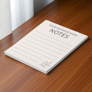 Blush Pink Business Minimalist Simple Botanical Notepad