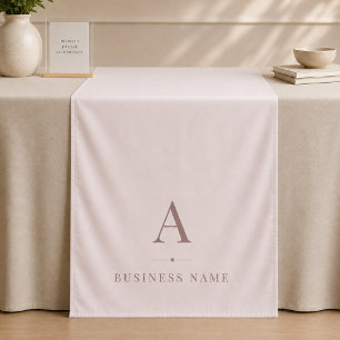 Blush Pink Business Table Runner Banner Tapestry