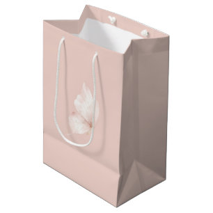 Blush Pink Butterfly Birthday Medium Gift Bag