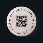 Blush Pink Buy Her A Shot She's Tying The Knot 6 Cm Round Badge<br><div class="desc">Modern and elegant design printed Blush Pink Watercolor Bachelorette Buy Her A Shot She's Tying The Knot button that can be customised with your text. Please click the "Customise it" button and use our design tool to modify this template. Check out the Graphic Art Design store for other products that...</div>