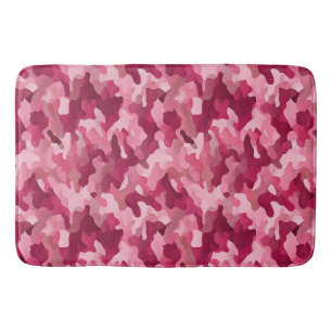 Blush Pink Camouflage Bath Mat