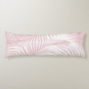 Blush Pink Caribbean Palm Jungle 1 Body Cushion