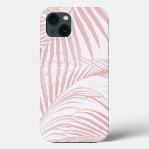 Blush Pink Caribbean Palm Jungle 1 iPhone 13 Case