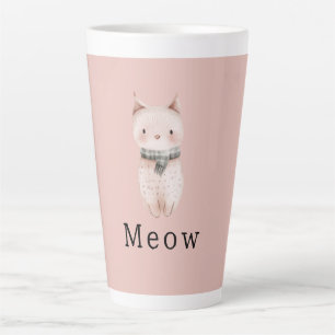 Blush Pink Cats Latte Mug