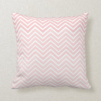Blush Pink Chevron Pillow Ombré Square