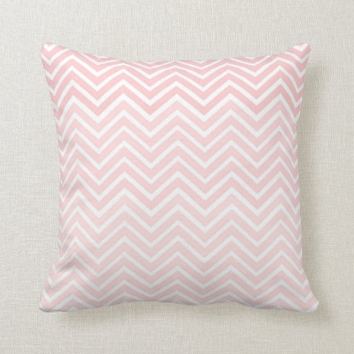 Image of Blush Pink Chevron Pillow Ombr Square