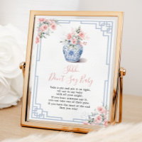 Blush Pink Chinoiserie Ginger Jar Don't Say Baby