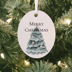 Blush Pink Christmas Tree Ornament