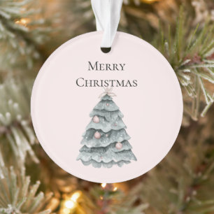 Blush Pink Christmas Tree Ornament