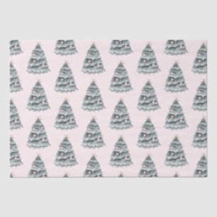 Blush Pink Christmas Tree Ornament Tissue Paper