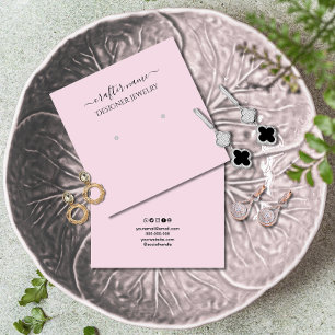  Blush Pink Classic and Chic Jewelry Display Card
