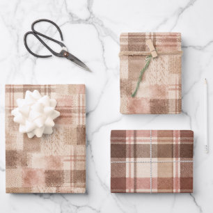 Blush Pink Cocoa Cream Sweater Christmas Wrapping Paper Sheet