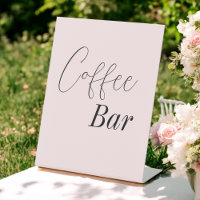 Blush Pink Coffee Bar Wedding Shower
