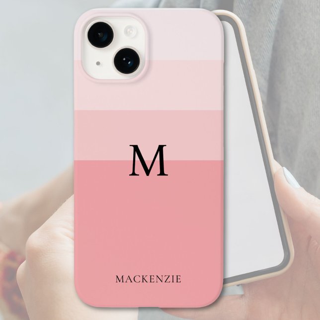Blush Pink Colour Blocks Custom  Case-Mate iPhone Case (Creator Uploaded)