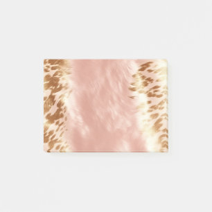 Blush Pink Cow Animal Print Post-it Notes