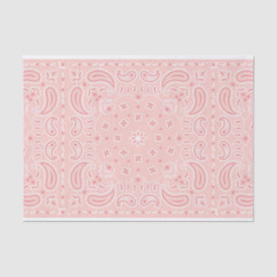 Blush Pink Cowgirl Bandanna Tissue Paper