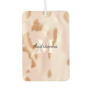 Blush Pink Cowgirl Cowhide Monogram Car Air Freshener