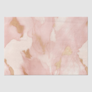Blush Pink Cream White Gold Cowhide Tissue Paper