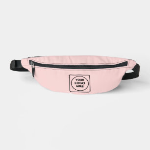 Blush Pink   Custom Business Logo Professional  Bum Bags