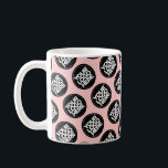 Blush pink Custom logo business pattern employee Coffee Mug<br><div class="desc">Easily personalize this simple cute feminine blush pink Custom business pattern employee Coffee Mug adding your company logo, photo or any image. Upload a custom background image or choose any background solid color. Create your own cute lavender pink pastel color branded mugs with your corporate custom logo. A basic, professional...</div>