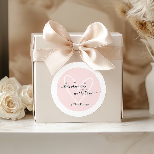 Blush Pink Custom Thank You Sticker Packaging  (Blush Pink Custom Thank You Sticker Packaging)