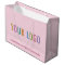 Blush Pink Customised Gift Bag with Company Logo