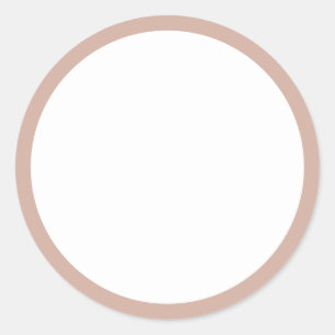 Blush Pink D2AFA1 Blank Classic Round Sticker