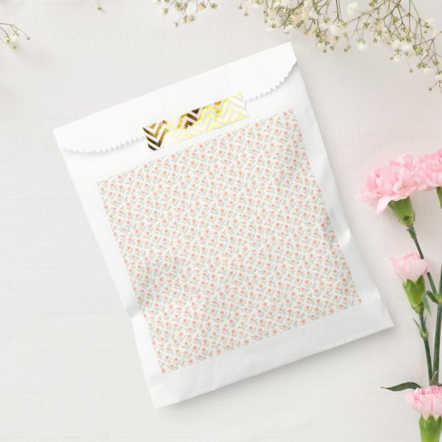 Blush Pink Daffodil Favour Bags, March Birth Flowe Bags (Sealed)