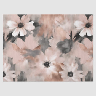 Blush Pink Daisy Floral Decoupage Tissue Paper