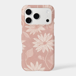 Blush Pink Daisy Floral Pattern Apple
