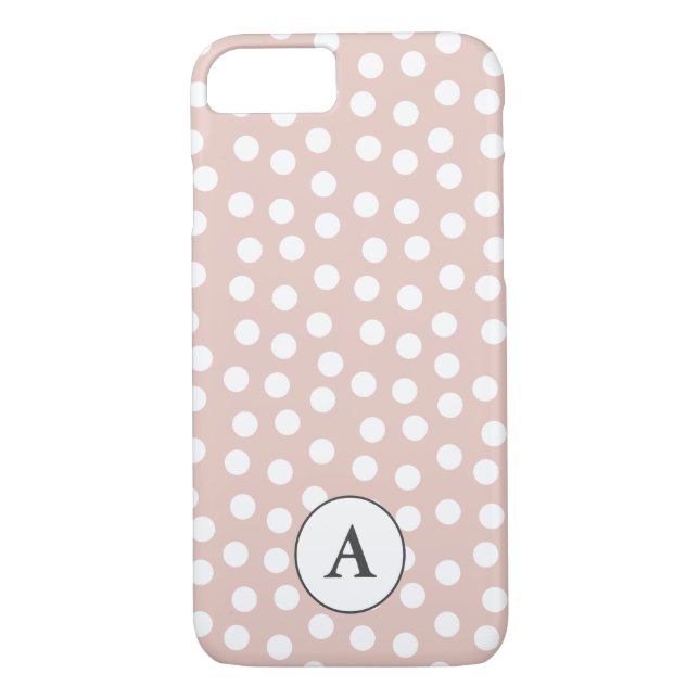 Blush pink dotted Case-Mate iPhone case (Back)