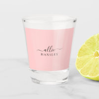 Blush Pink Dusty Pink Modern Minimalist Name