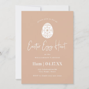 Blush Pink Easter Egg Hunt Invitation