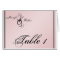 Blush Pink Elegance Wedding Table Number