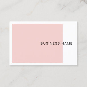 Blush Pink Elegant Company Modern Simple Template Business Card