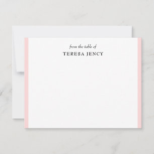 Blush Pink Elegant   Feminine From the Desk Card
