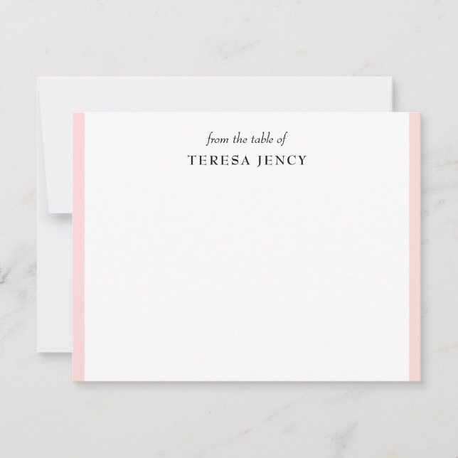 Blush Pink Elegant | Feminine From the Desk Card (Front)