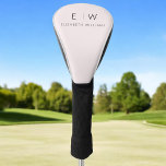 Blush Pink Elegant Minimalist Monogram Name  Golf Head Cover<br><div class="desc">Elevate your golf game and style with our Classic Elegant Modern Minimalist Monogram Golf Club Covers. Meticulously designed, these club covers seamlessly merge timeless sophistication with contemporary minimalism, making them a must-have accessory for any golfer. Crafted with precision and attention to detail, these club covers are more than just practical...</div>