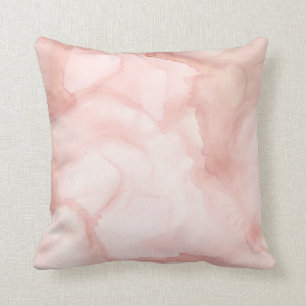 Blush Pink Elegant Modern Abstract Pastel Painting Cushion