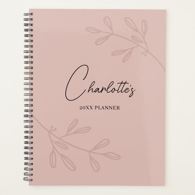 Blush Pink Elegant Planner (Front)