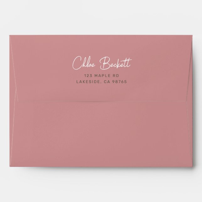 Blush Pink Envelope (Back (Top Flap))