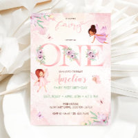 Blush Pink Fairy First Birthday Girl 1st Birthday